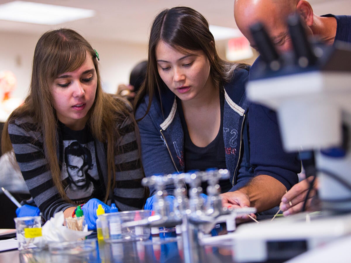 photo of students in classroom lab